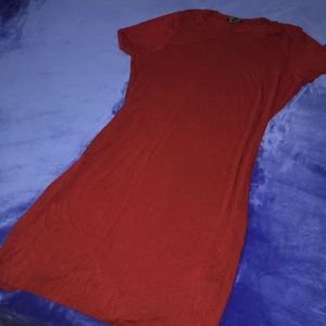 Red bodycon dress